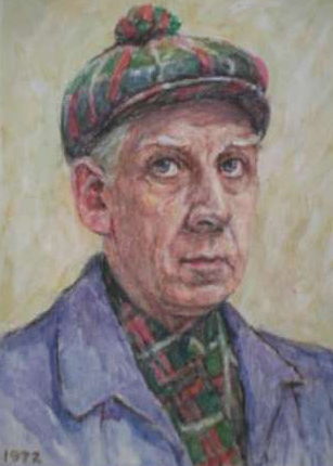 Zelfportret van Adolf Croes